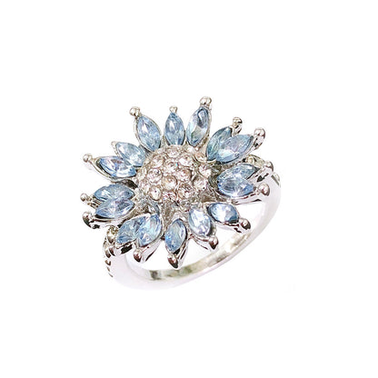 Sunflower - Ring 925 Sterling Silber mit Zirkonia